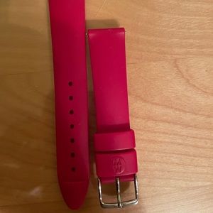 Michele Watch 18mm Red Jelly Band